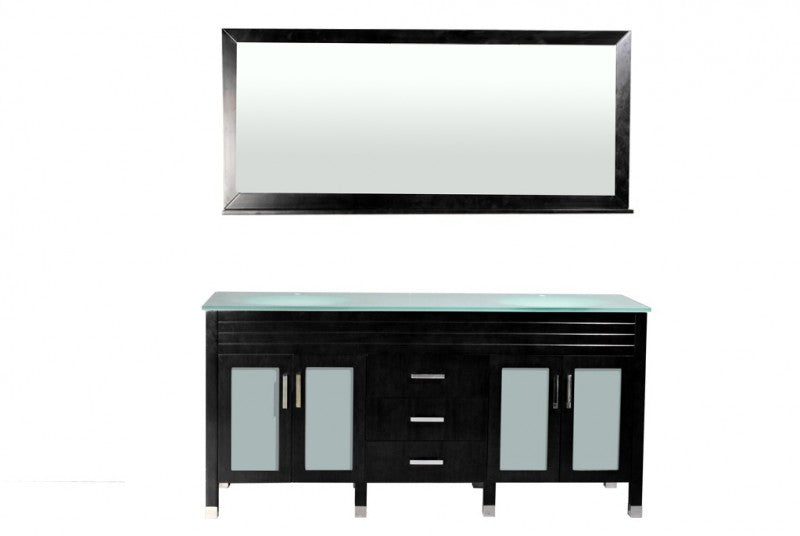 Belmont, Belmont Decor Dayton Vanity BLK DM1D3-72/BLK