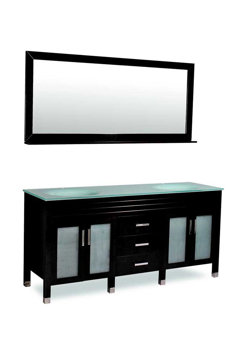 Belmont, Belmont Decor Dayton Vanity BLK DM1D3-72/BLK