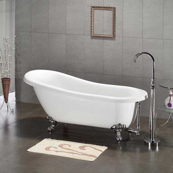 Cambridge Plumbing, Cambridge Plumbing 61.75" x 31" Claw Foot Slipper Tub