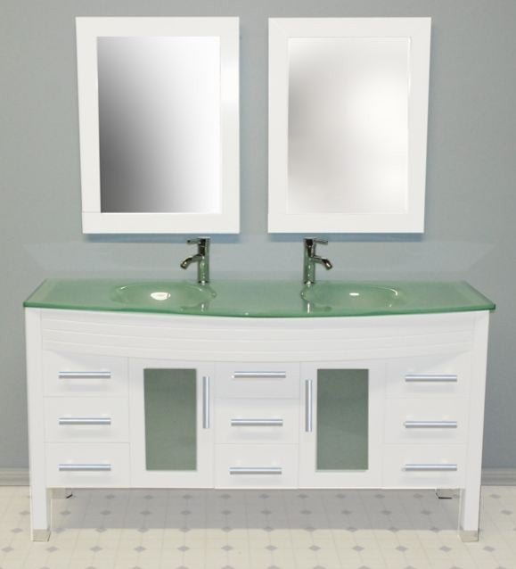 Cambridge Plumbing, Cambridge Plumbing 62.25" Double Sink Vanity Set