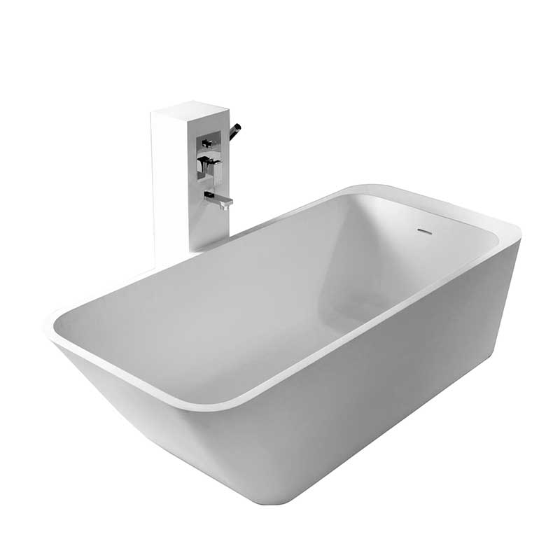 Control Brand, Control Brand True Solid Surface Balance 67" x 29.5" Soaking Bathtub