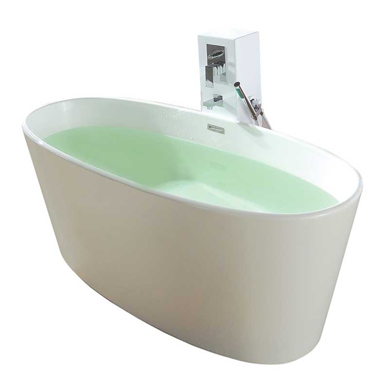 Control Brand, Control Brand True Solid Surface Vinyasa 62.25" x 27.5" Soaking Bathtub