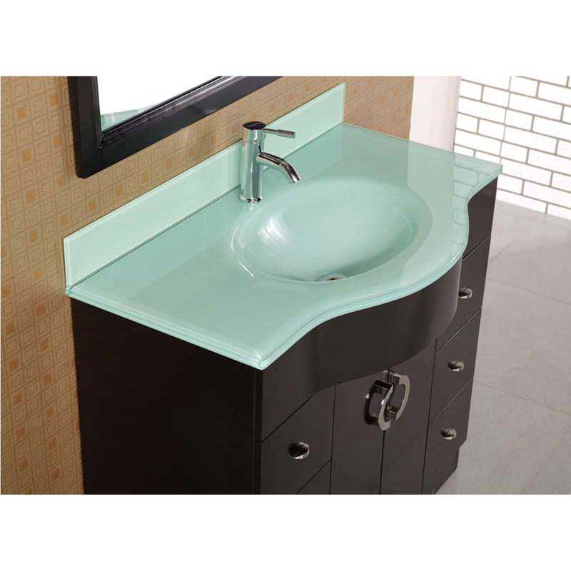 Design Element, Design Element Aria 40" Single Sink Vanity Set in Espresso