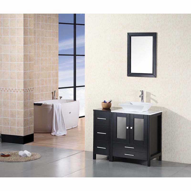 Design Element, Design Element Arlington 36" Single Sink Vanity Set in Espresso