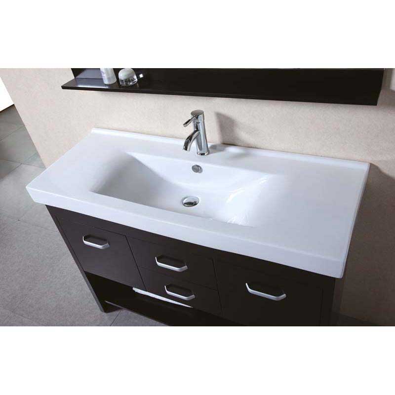 Design Element, Design Element Citrus 48" Single Sink Vanity Set in Espresso