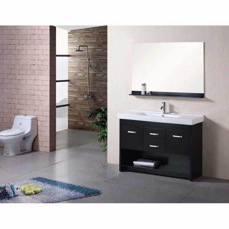 Design Element, Design Element Citrus 48" Single Sink Vanity Set in Espresso