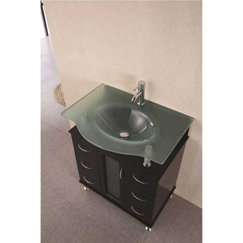 Design Element, Design Element Huntington 30" Single Sink Vanity Set in Espresso