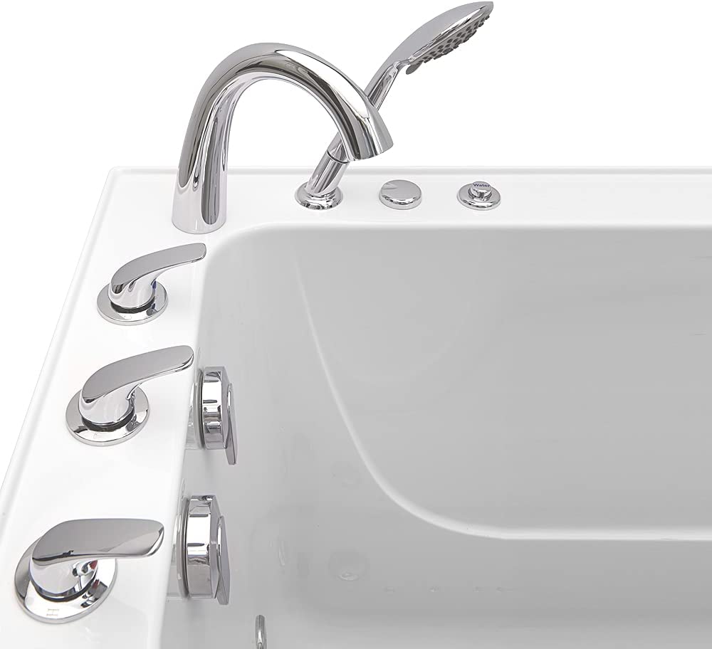 Ella's Bubbles, Ella 5 Piece Fast Fill Faucet in Chrome, Deck Mount for Walk-in Tub