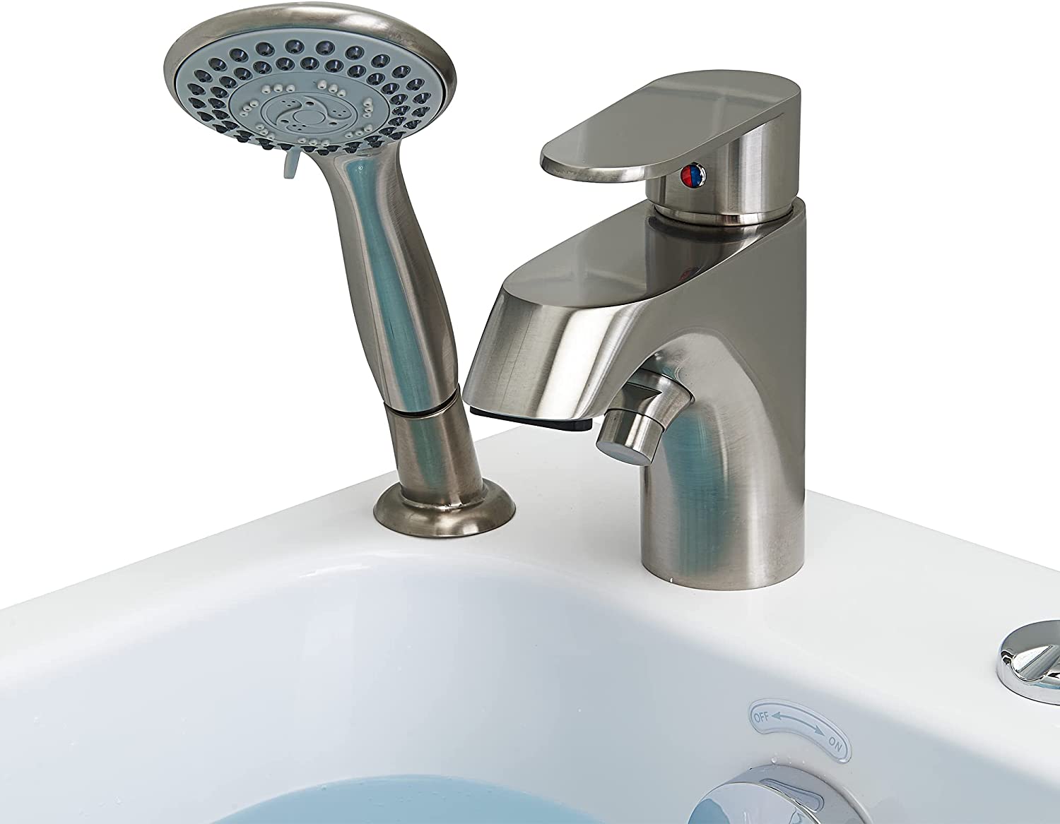 Ella's Bubbles, Ella Brushed Nickel 2 Piece Single Lever Fast-Fill Faucet